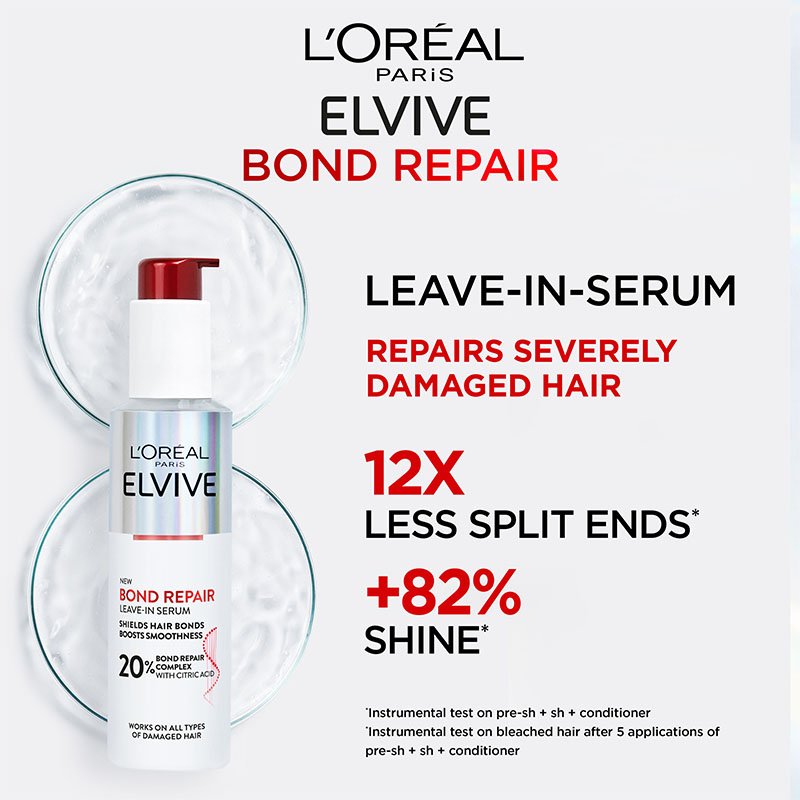 L'Oréal Paris Bond Repair Pflegecreme, 150 Ml – Repariert Geschädigtes Haar, Verdichtet & Stärkt