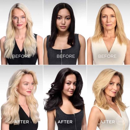 Get the instant volume lift routine: a refreshing volume spray, volumising shampoo, and fibre thickening conditioner.