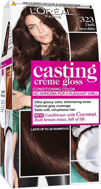 Casting Creme Gloss Semi Permanent Hair Colour 323 Dark Chocolate
