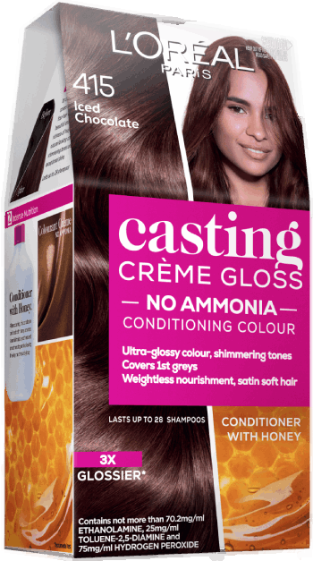 Iced chocolate hair color sale