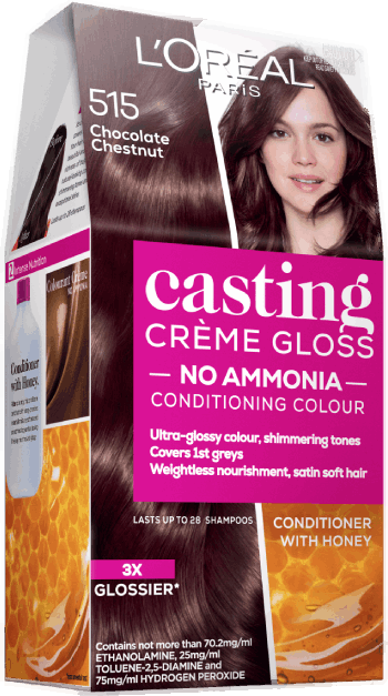 Casting Creme Gloss Semi-Permanent Hair Colour - 515 Chocolate Chestnut |  L'Oreal Paris® Australia & NZ