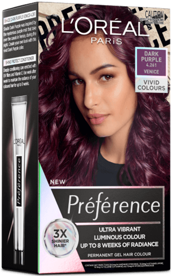 Préférence Vivids Permanent Hair Colour  Dark Purple | L'Oréal Paris®  Australia & NZ