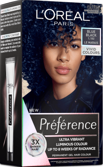 Préférence Vivids Permanent Hair Colour  Blue Black | L'Oréal Paris®  Australia & NZ