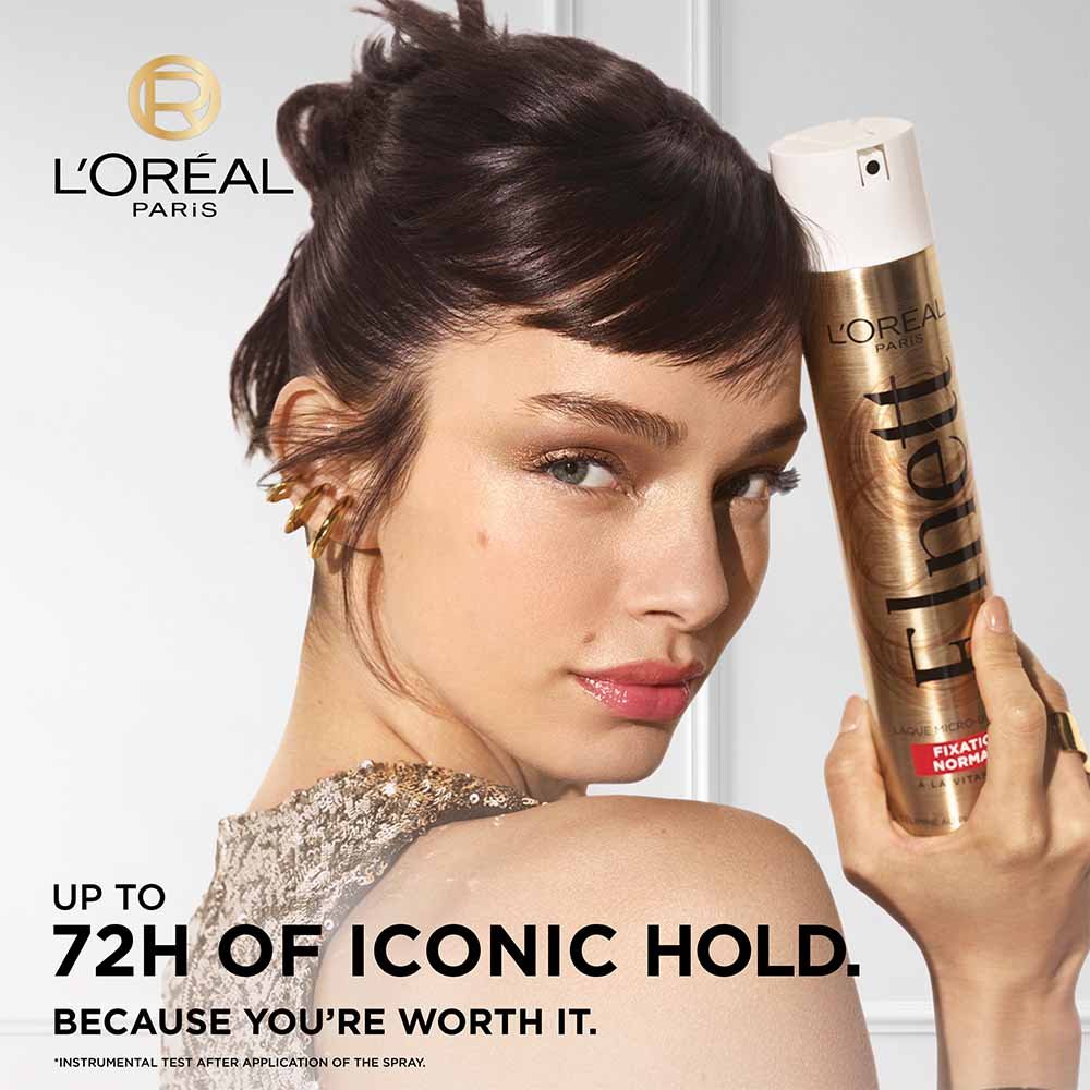 ELNETT NORMAL HOLD HAIRSPRAY 72hr Iconic Hold