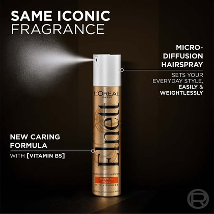 ELNETT NORMAL HOLD HAIRSPRAY New Caring Formula