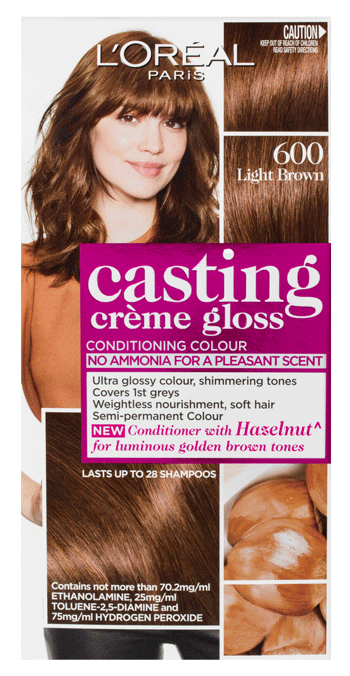 Casting Creme Gloss Hair Colour Casting Creme Gloss Semi Permanent Hair Colour 600 Light Brown L Oreal Paris The color result depends on your natural hair color and color. casting creme gloss semi permanent hair colour 600 light brown
