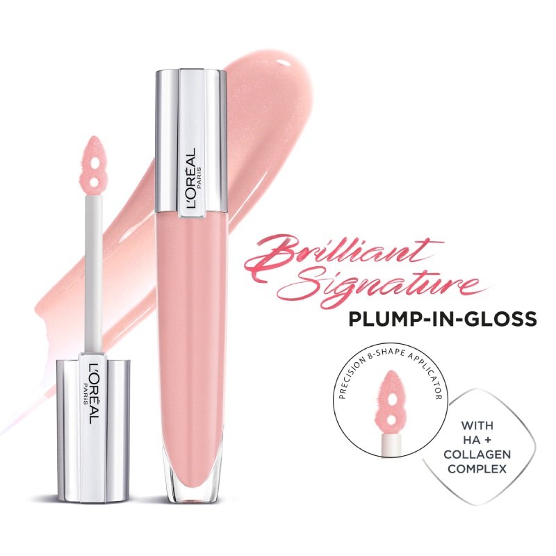 Brilliant Signature Lip Plumping Gloss 402 Soar L'Oréal Paris