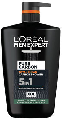 Pure Carbon Total Clean Shower Gel 1L Banner