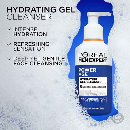power age hydrating gel cleanser