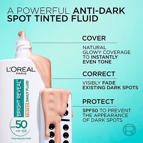 L’Oréal Paris Bright Reveal Tinted Daily Fluid SPF 50 light
