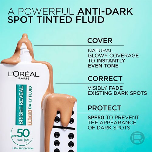 L’Oréal Paris Bright Reveal Tinted Daily Fluid SPF 50 Medium