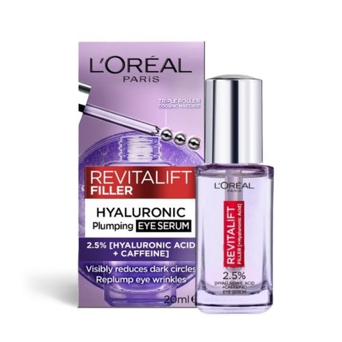 Revitalift Filler Hyaluronic Acid Caffeine Eye Serum packaging