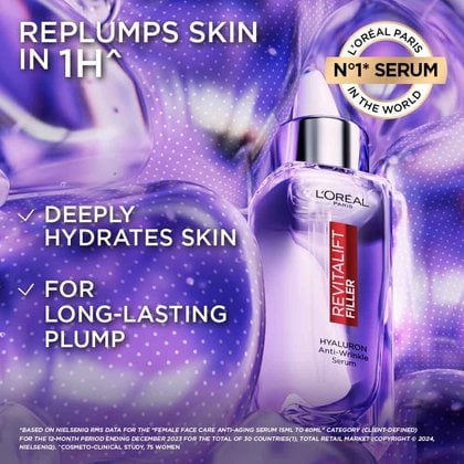 Revitalift Filler HA Serum - deeply hydrates skin, for long-lasting plump