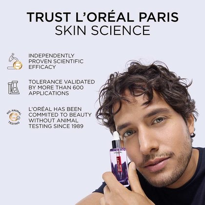 Trust L'Oréal Paris Skin Science: Independently proven, tolerance validated by over 600 applications, no animal testing